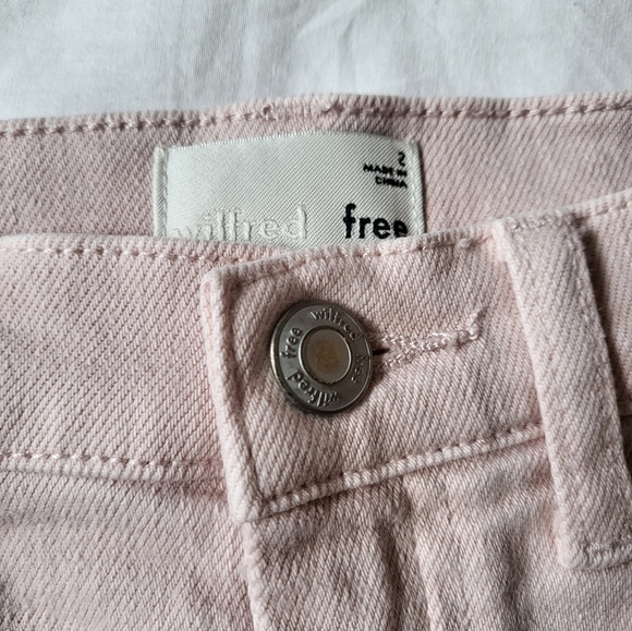 Wilfred Aritzia Tanit Denim Skirt Pink - Picture 2 of 3